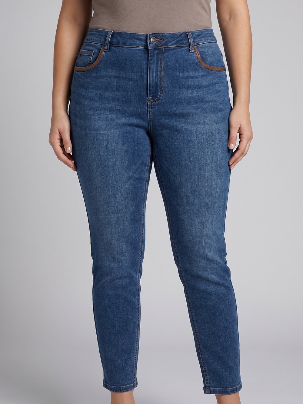 Avenue Women’s Dark Blue Stretch Jeans
